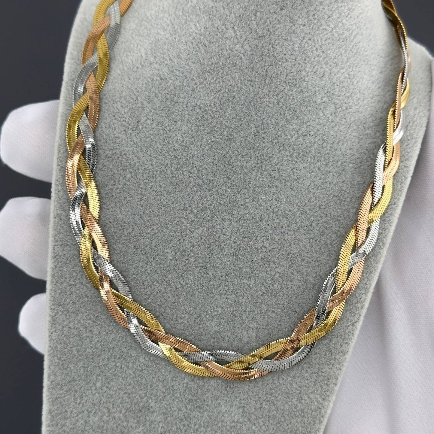 18K gold plated Stainless steel necklace, Intensity 87336-0
