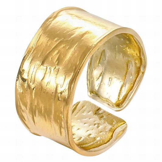 18K gold plated Stainless steel finger ring, Intensity 87086-0