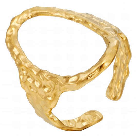 18K gold plated Stainless steel finger ring, Intensity 87101-0-7
