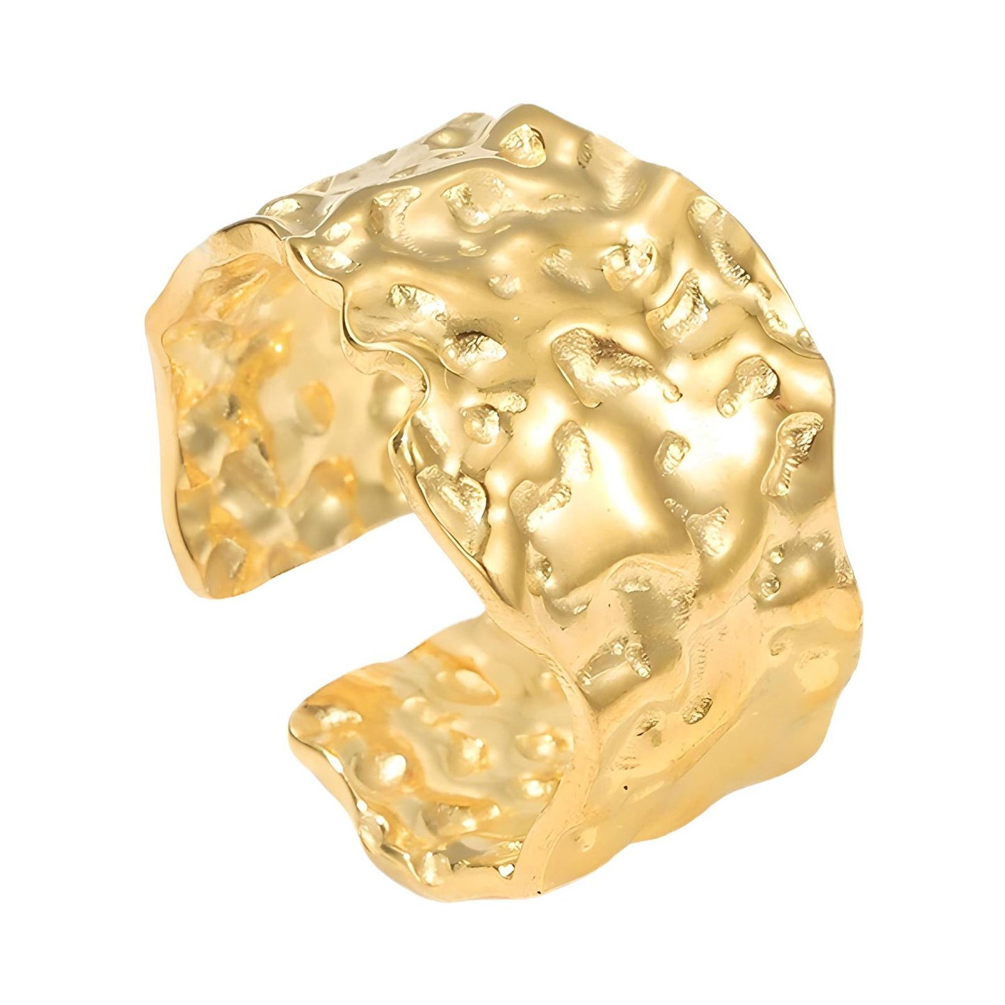 18K gold plated Stainless steel finger ring, Intensity 87110-0-6.5
