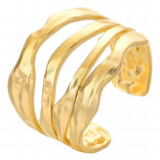 18K gold plated Stainless steel finger ring, Intensity 87113-0