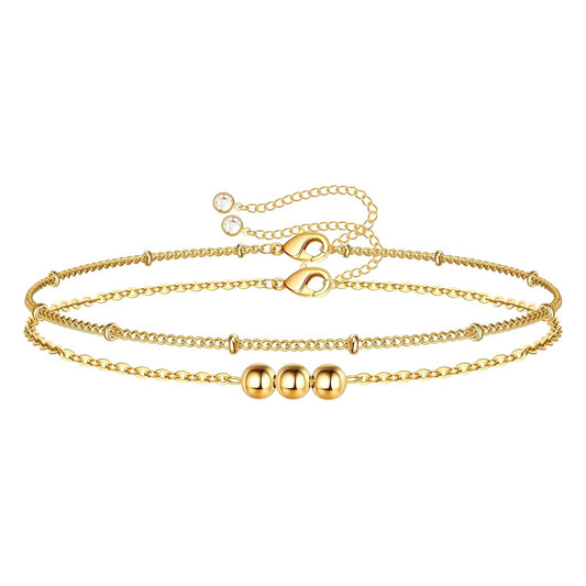 18K gold plated Stainless steel bracelet, Intensity 87166-0