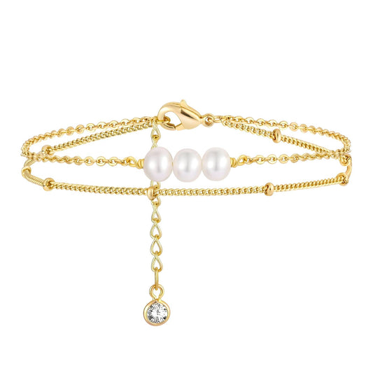 18K gold plated Stainless steel bracelet, Intensity 87178-0