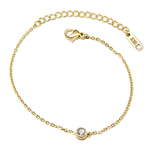 18K gold plated Stainless steel bracelet, Intensity 87288-0