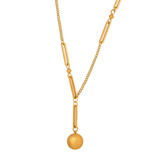 18K gold plated Stainless steel necklace, Intensity 87340-0