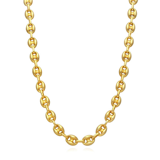 18K gold plated Stainless steel necklace, Intensity 87349-0