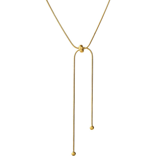 18K gold plated Stainless steel necklace, Intensity 87378-0