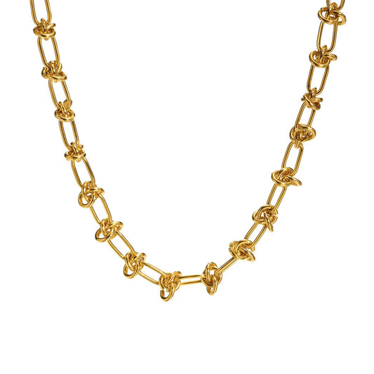 18K gold plated Stainless steel necklace, Intensity 87381-0