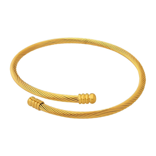 18K gold plated Stainless steel bracelet, Intensity 87420-0
