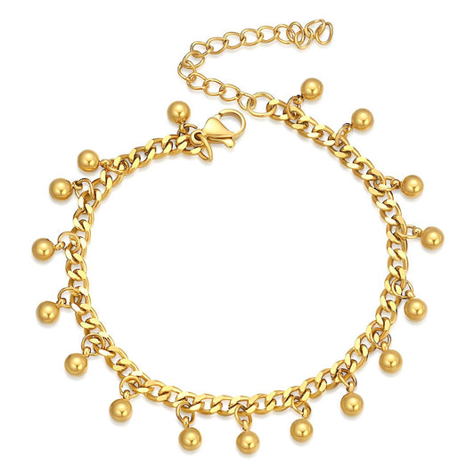 18K gold plated Stainless steel bracelet, Intensity 87422-0