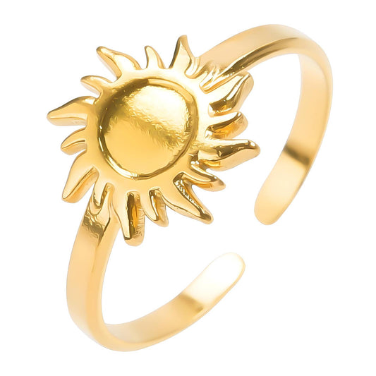 18K gold plated Stainless steel finger ring, Intensity 87649-0