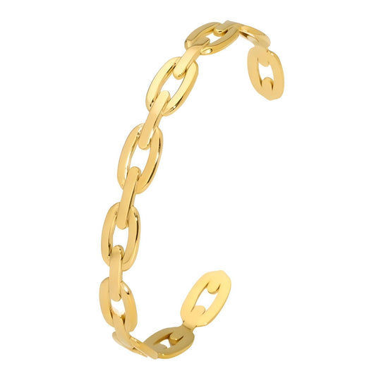 18K gold plated Stainless steel bracelet, Intensity 87652-0