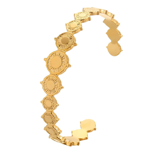 18K gold plated Stainless steel bracelet, Intensity 87654-0