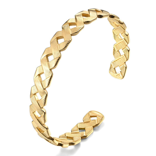 18K gold plated Stainless steel bracelet, Intensity 87665-0