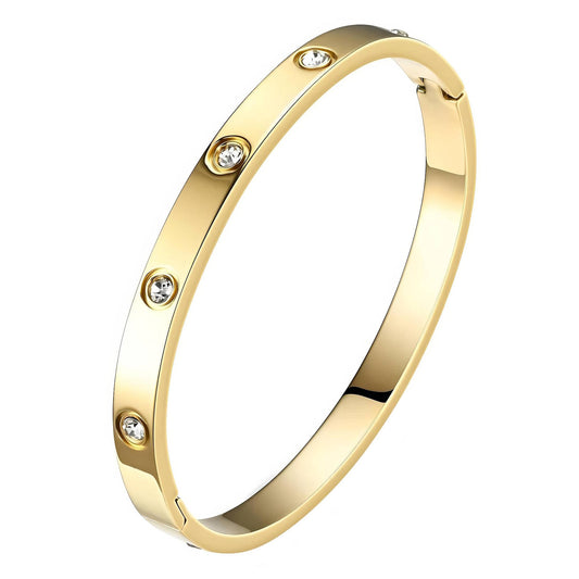 18K gold plated Stainless steel bracelet, Intensity 87720-0
