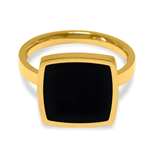 18K gold plated Stainless steel finger ring, Intensity 87731-0-8