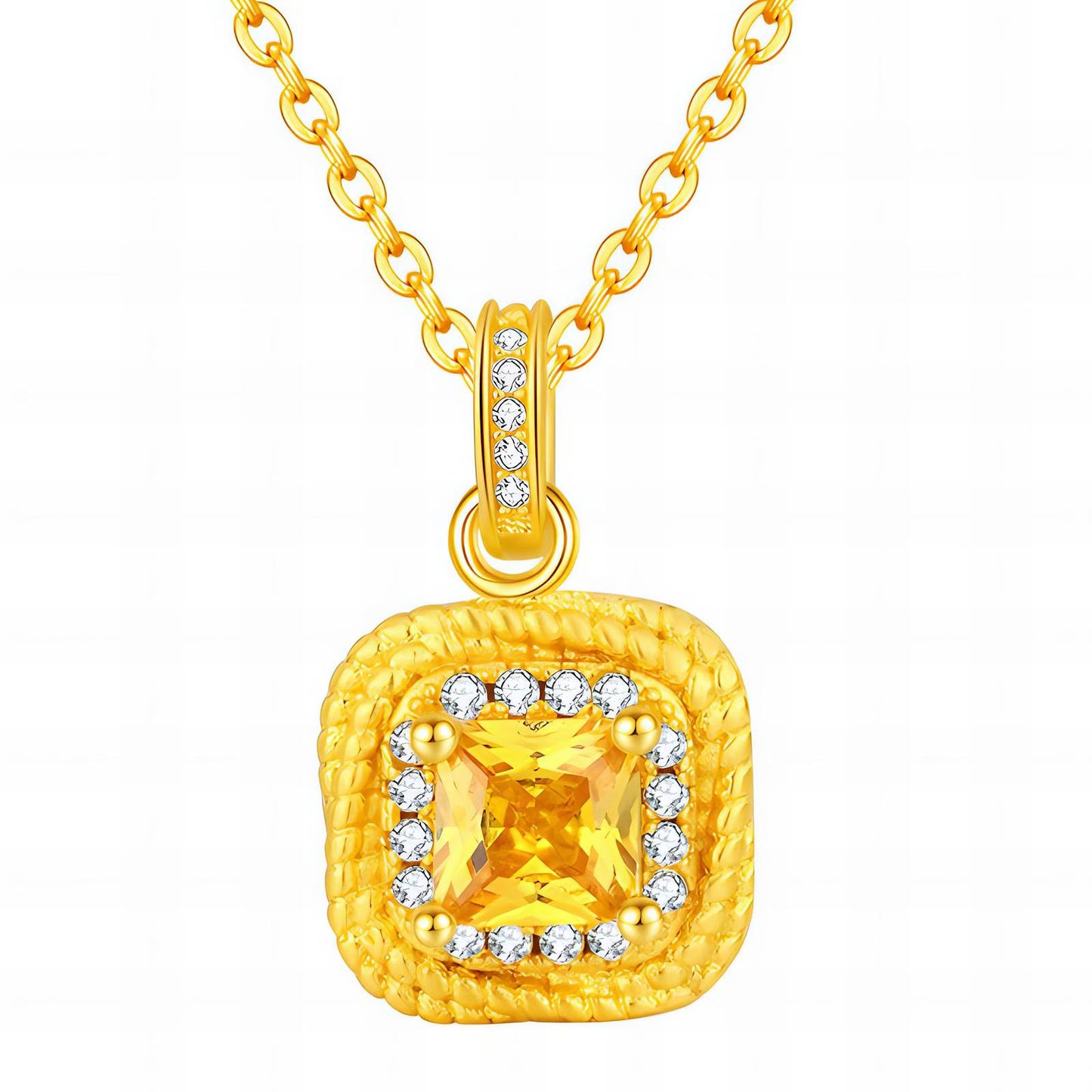 18K gold plated Stainless steel necklace, Intensity 87741-0