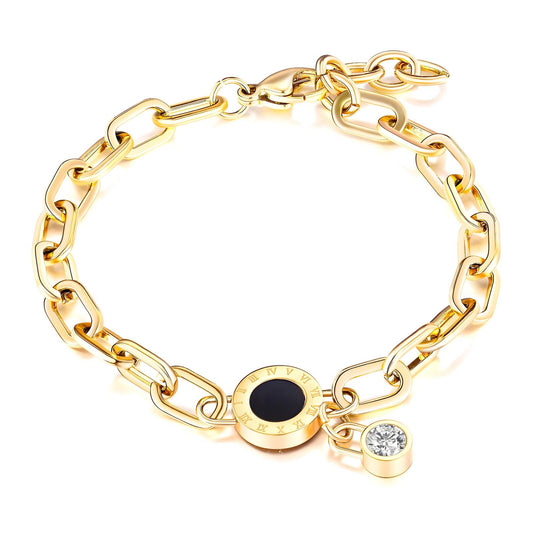 18K gold plated Stainless steel bracelet, Intensity 87763-0