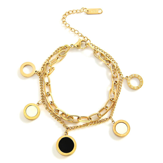 18K gold plated Stainless steel bracelet, Intensity 87766-0