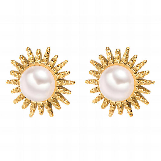 18K gold plated Stainless steel earrings, Intensity 87784-0