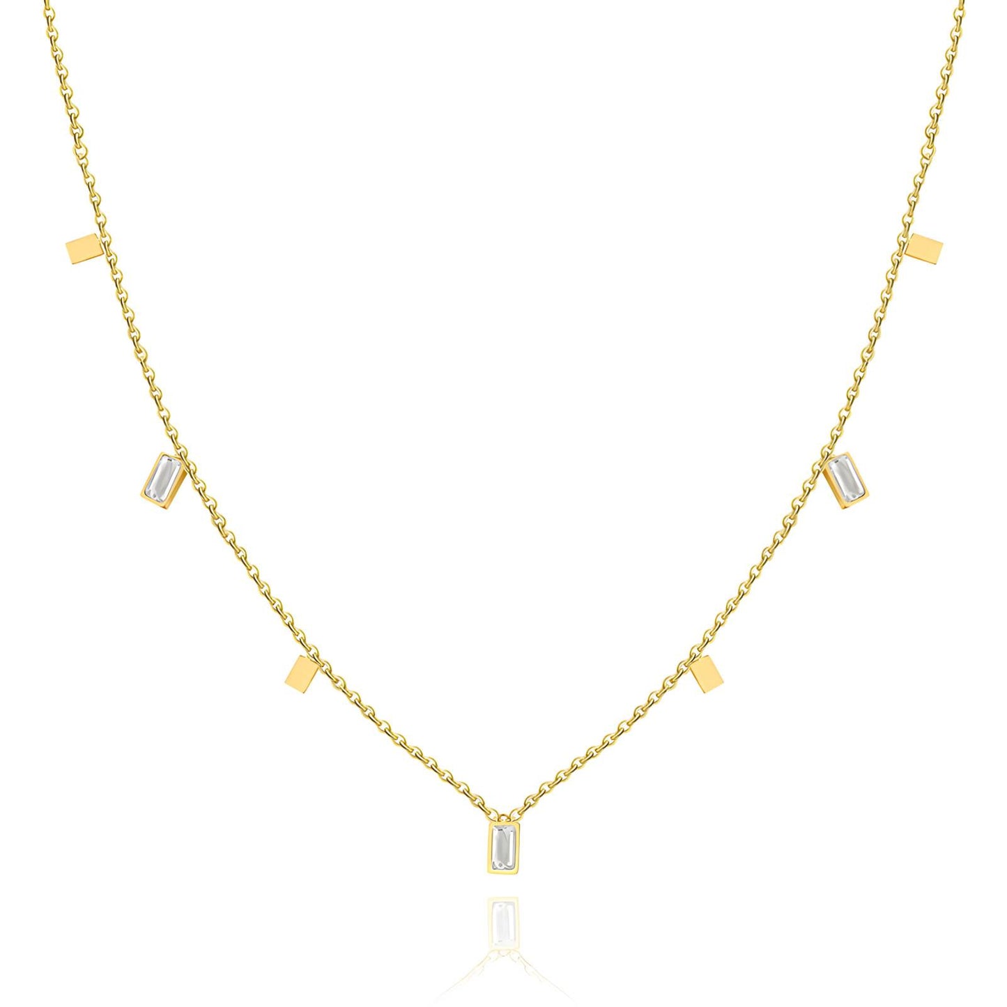 18K gold plated Stainless steel necklace, Intensity 87811-0