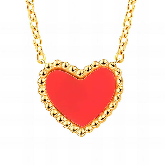 18K gold plated Stainless steel  Hearts necklace, Intensity 87862-0