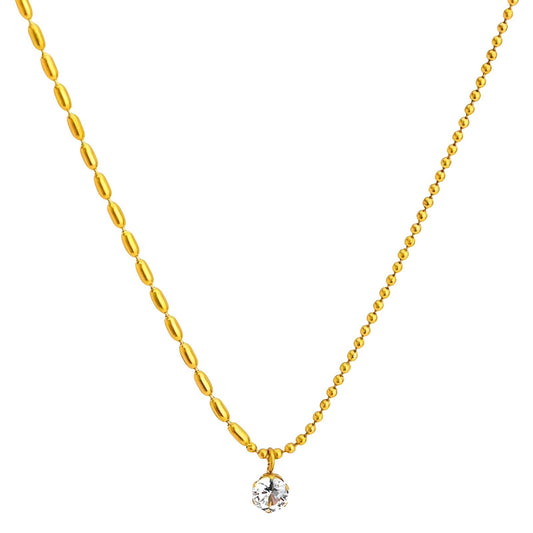 18K gold plated Stainless steel necklace, Intensity 87864-0