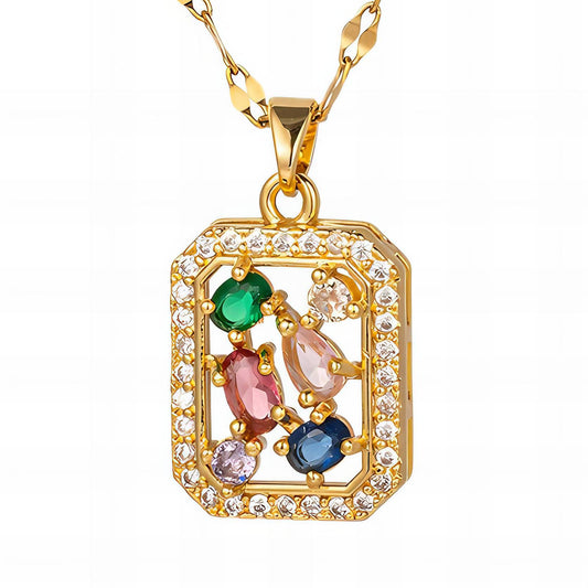 18K gold plated Stainless steel necklace, Intensity 87876-0