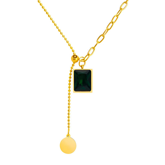 18K gold plated Stainless steel necklace, Intensity 87887-0