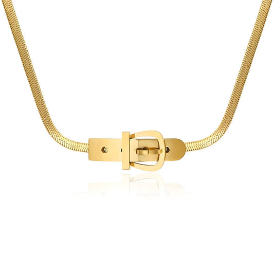 18K gold plated Stainless steel  Belt necklace, Intensity 87932-0