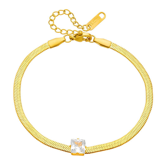 18K gold plated Stainless steel bracelet, Intensity 87955-0
