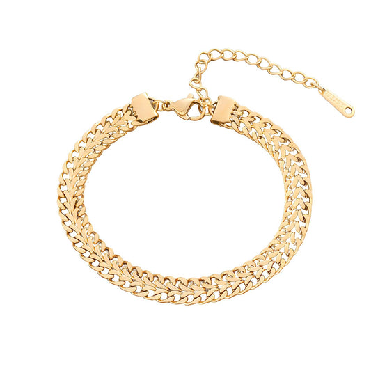 18K gold plated Stainless steel bracelet, Intensity 87961-0