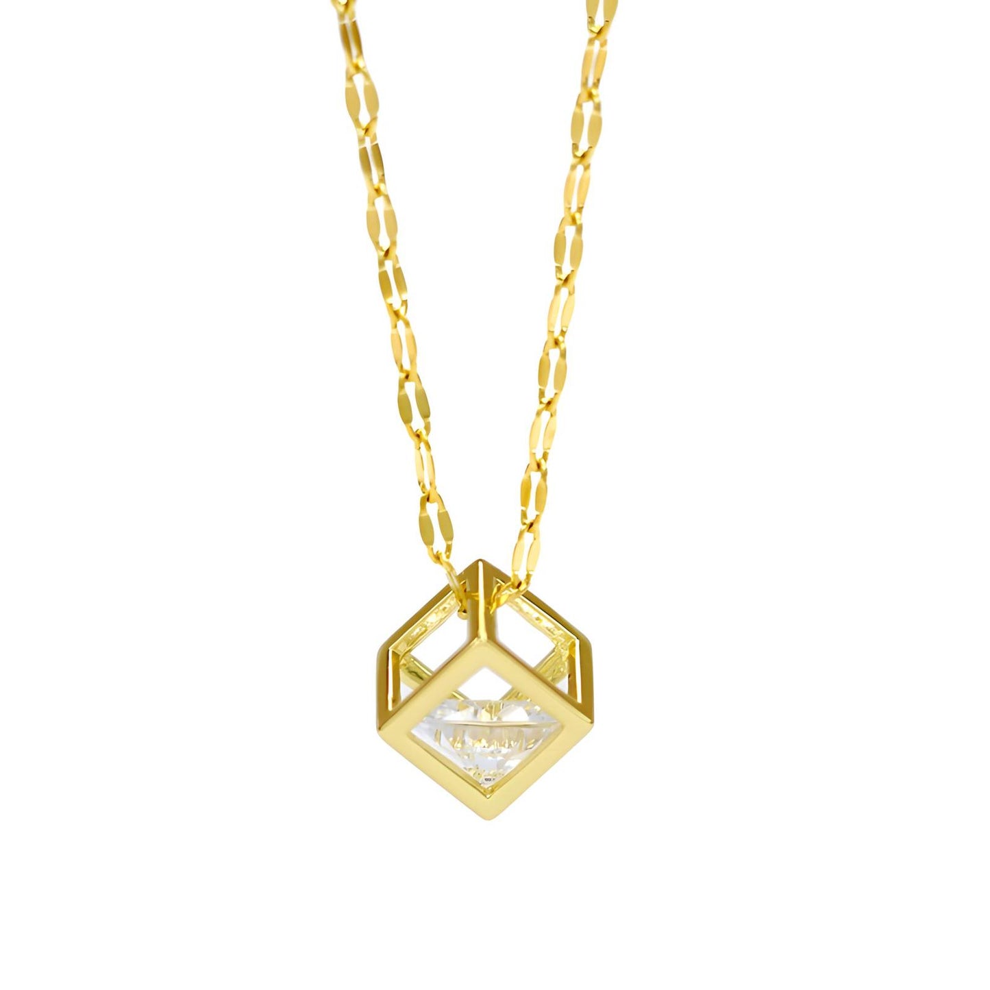 18K gold plated Stainless steel necklace, Intensity 87964-0
