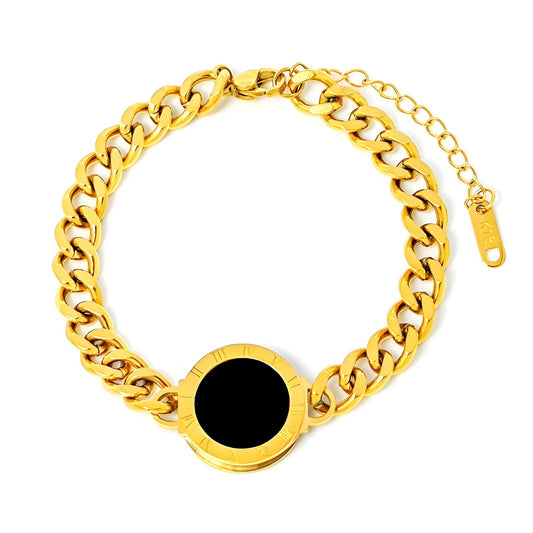 18K gold plated Stainless steel bracelet, Intensity 87985-0