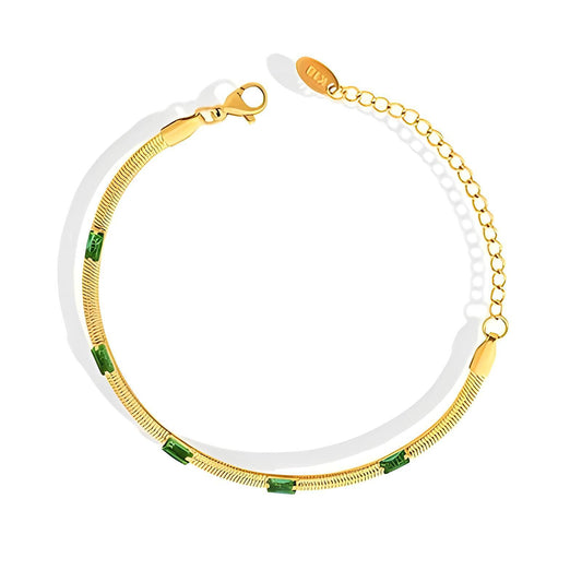 18K gold plated Stainless steel bracelet, Intensity 87989-0