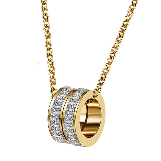 18K gold plated Stainless steel necklace, Intensity 88152-0