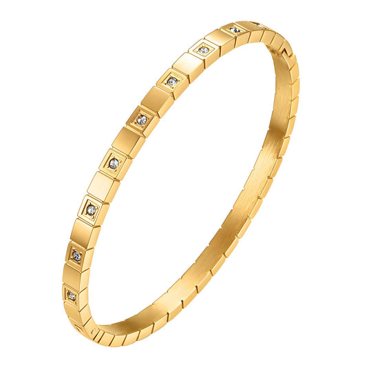18K gold plated Stainless steel bracelet, Intensity 88184-0