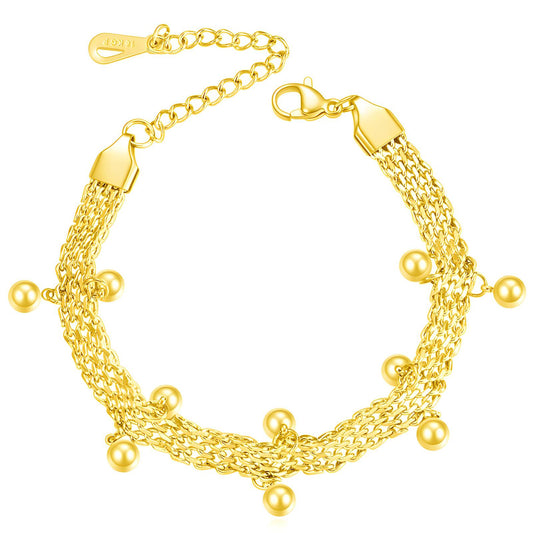 18K gold plated Stainless steel bracelet, Intensity 88195-0