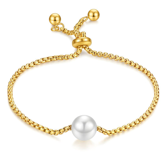 18K gold plated Stainless steel bracelet, Intensity 88231-0