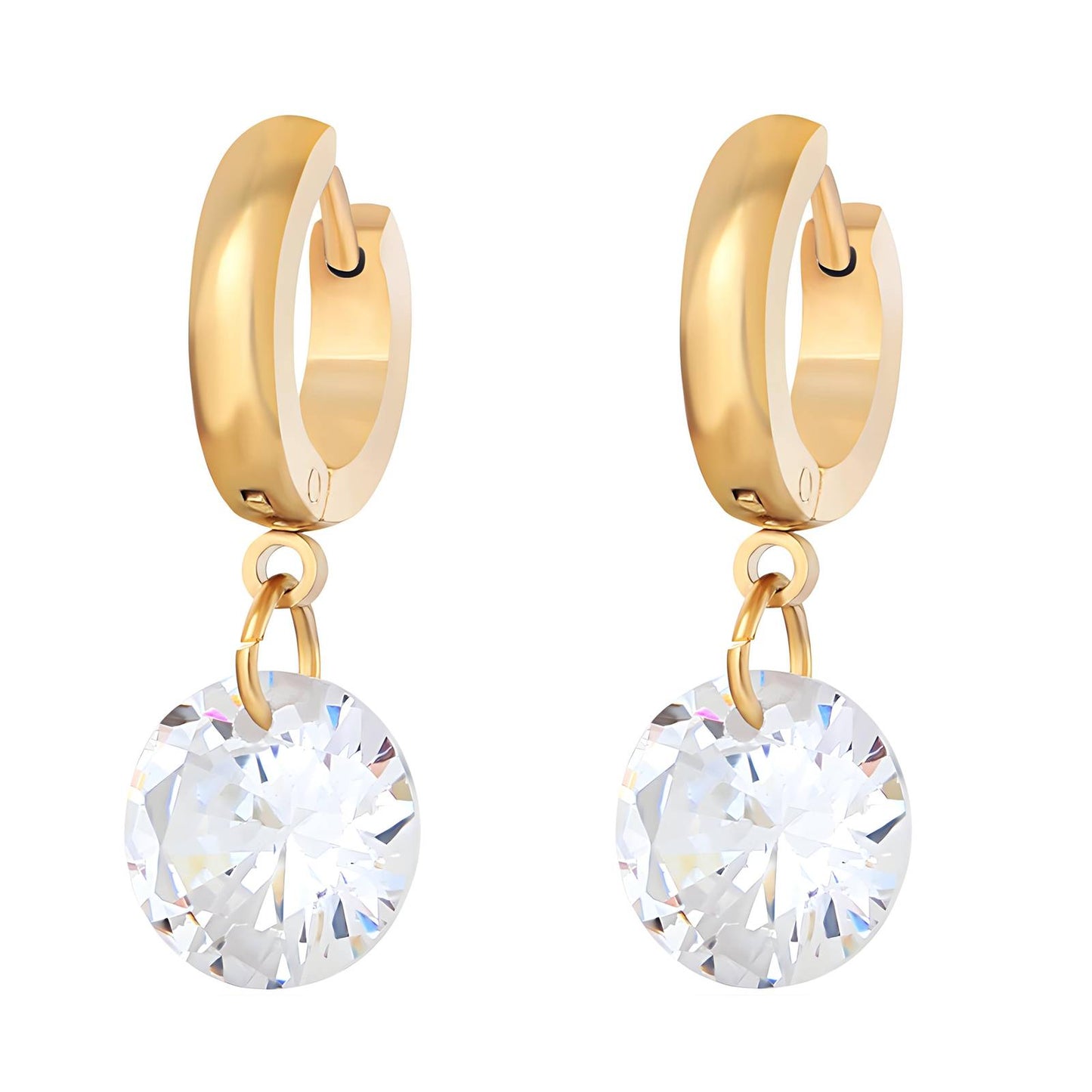 18K gold plated Stainless steel earrings, Intensity 88235-0
