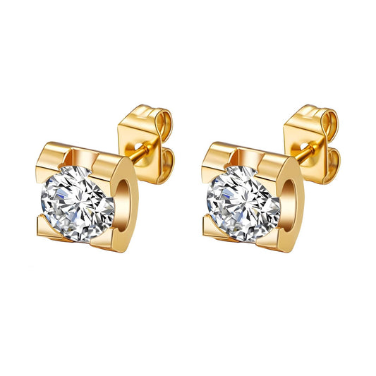 18K gold plated Stainless steel earrings, Intensity 88237-0