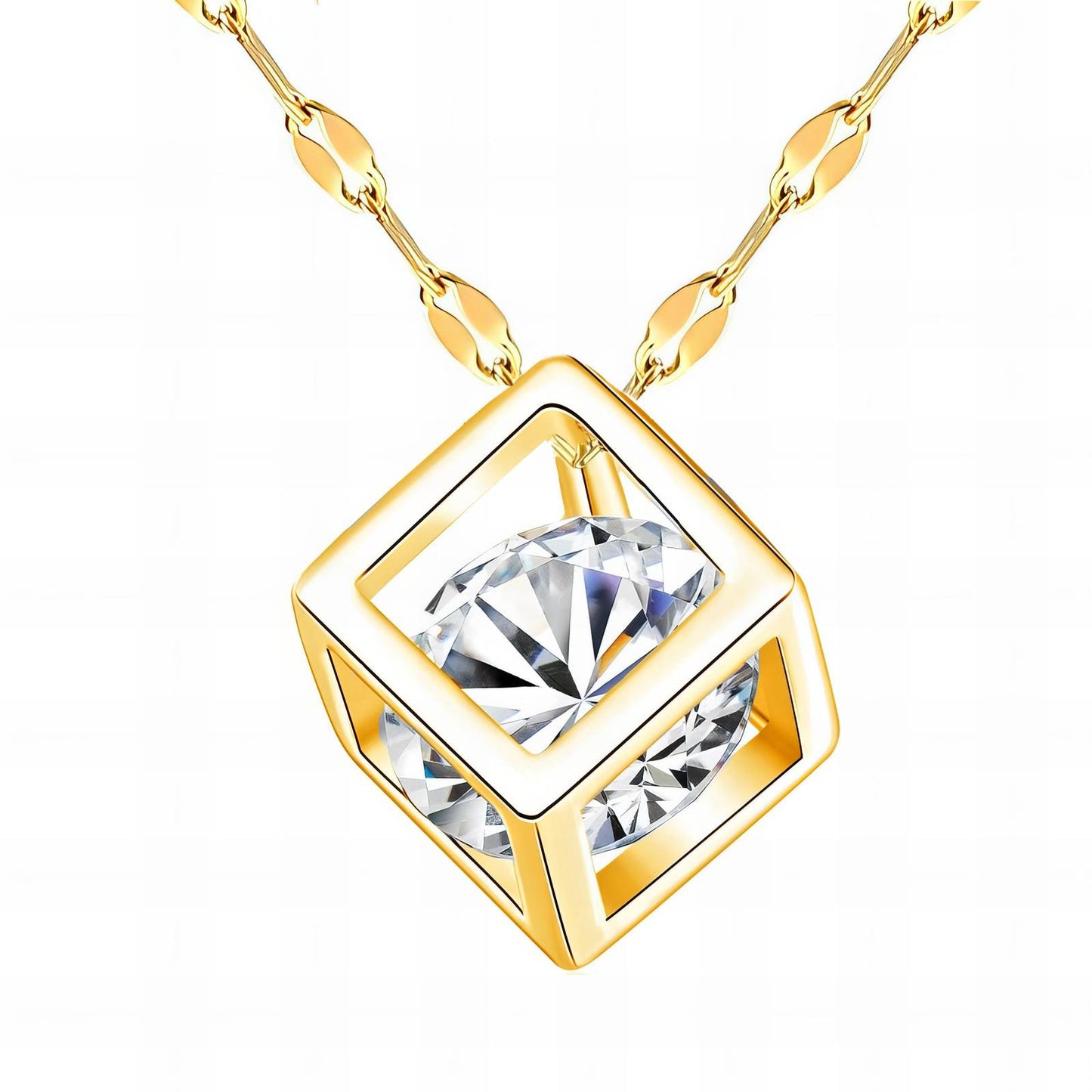 18K gold plated Stainless steel necklace, Intensity 87964-0