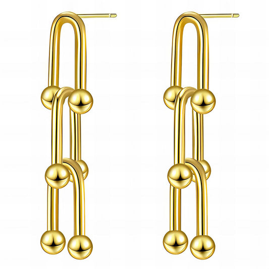 18K gold plated Stainless steel earrings, Intensity 88290-0