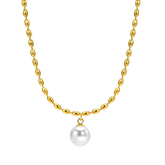 18K gold plated Stainless steel necklace, Intensity 88328-0