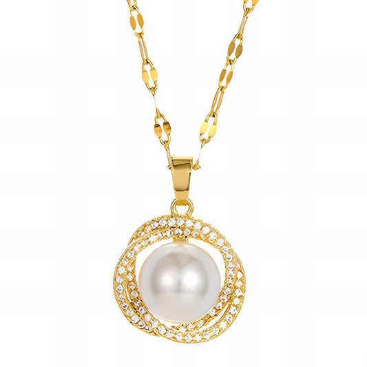 18K gold plated Stainless steel necklace, Intensity 88399-0