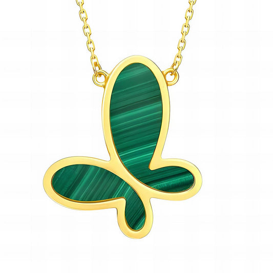 18K gold plated Stainless steel  Butterfly necklace, Intensity 88426-0