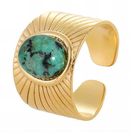 18K gold plated Stainless steel finger ring, Intensity 88629-0