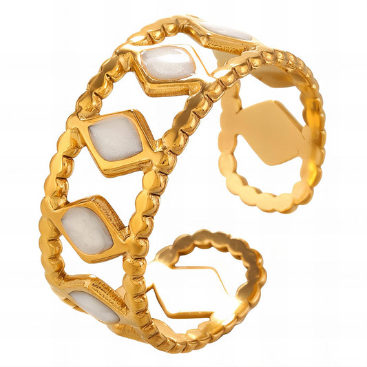 18K gold plated Stainless steel finger ring, Intensity 88655-0