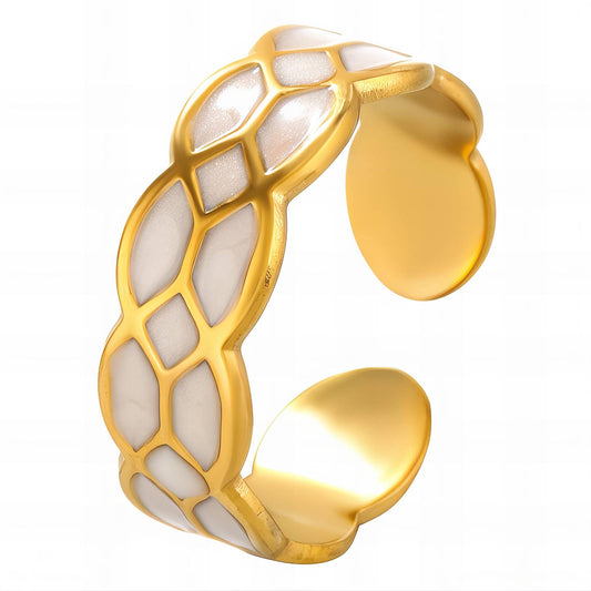 18K gold plated Stainless steel finger ring, Intensity 88660-0