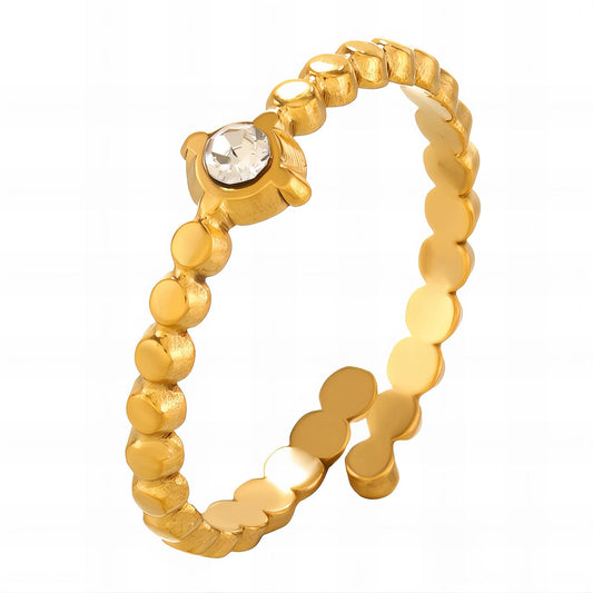 18K gold plated Stainless steel finger ring, Intensity 88666-0